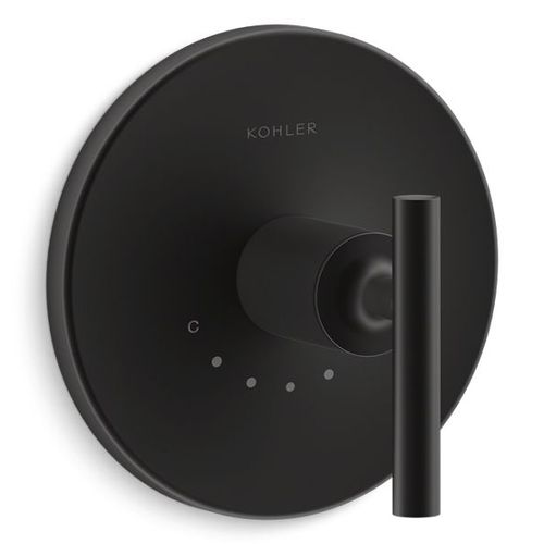Main product image of Purist Mastershower Temperature Control Valve Trim w/ Lever Handle (Matte Black)