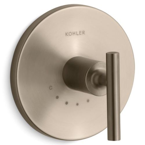 Main product image of Purist Mastershower Temperature Control Valve Trim w/ Lever Handle (Vibrant Brushed Bronze)