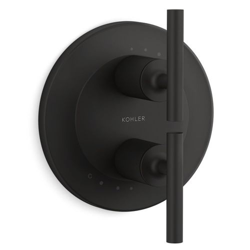 Main product image of Purist Mastershower Temperature And Volume Control Valve Trim (Matte Black), K-T14489-4-BL