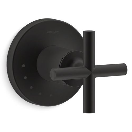 Main product image of Purist Mastershower Volume Control Valve Trim w/ Cross Handle (Matte Black)