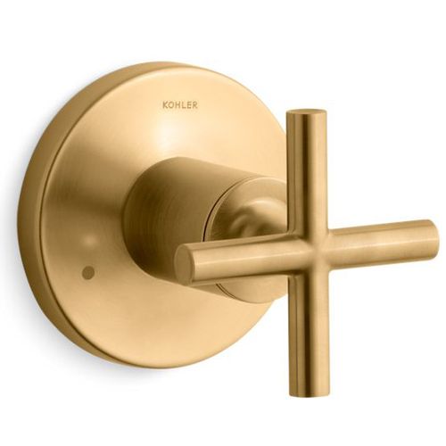 Main product image of Purist Mastershower Transfer Valve Trim w/ Cross Handle (Vibrant Brushed Moderne Brass)