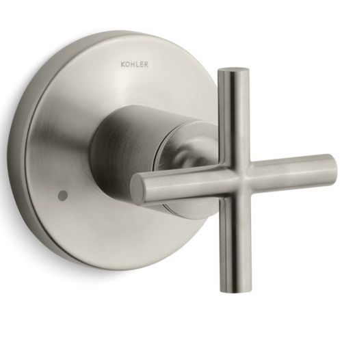 Main product image of Purist Mastershower Transfer Valve Trim w/ Cross Handle (Vibrant Brushed Nickel)