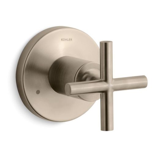 Main product image of Purist Mastershower Transfer Valve Trim w/ Cross Handle (Vibrant Brushed Bronze)