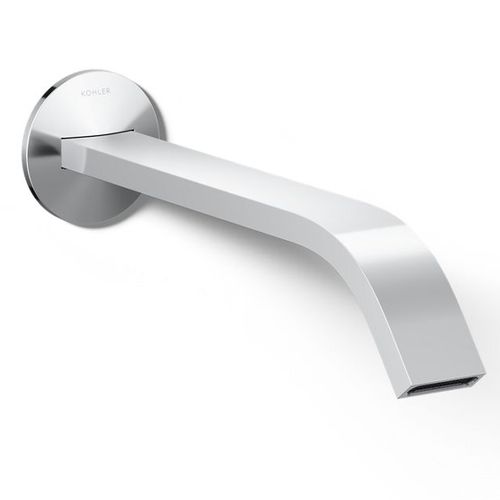 Main product image of Wall Mount Bathroom Sink Faucet Spout Only w/ Ribbon Design, 1.2 GPM (Polished Chrome), K-T23888-CP