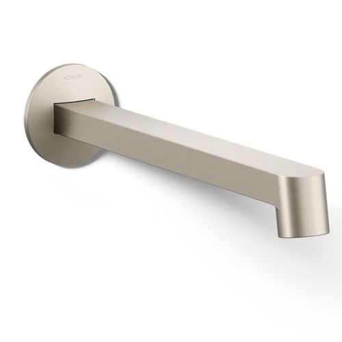 Main product image of Wall Mount Bathroom Sink Faucet Spout Only w/ Row Design, 1.2 GPM (Vibrant Brushed Nickel), K-T23889-BN