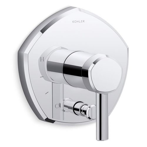 Main product image of Occasion Rite-temp Valve Trim w/ Push-button Diverter And Lever Handle (Polished Chrome)