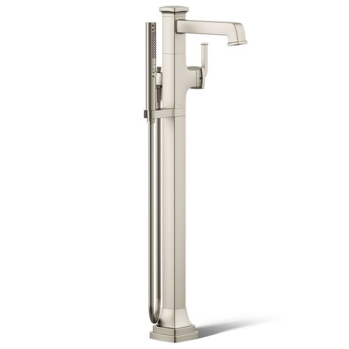 Main product image of Riff Floor Mount Bath Filler Trim w/ Handshower (Vibrant Brushed Nickel)