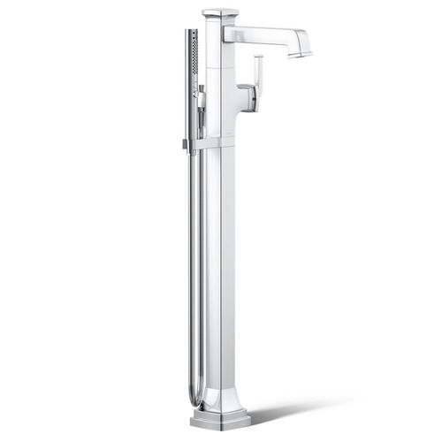 Main product image of Riff Floor Mount Bath Filler Trim w/ Handshower (Polished Chrome)