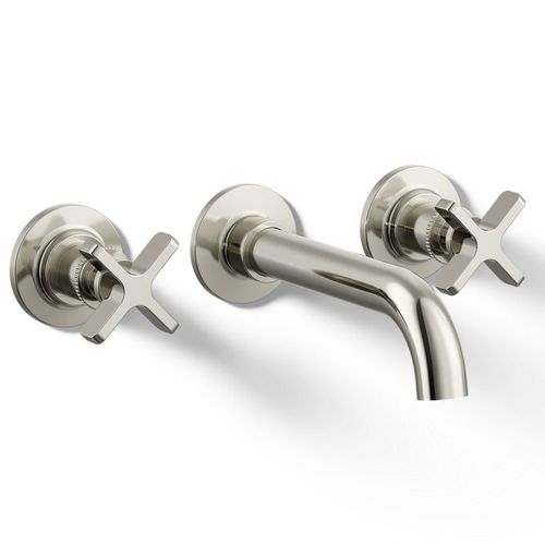 Main product image of Castia Wall Mount Bathroom Faucet, 1.2 GPM (Vibrant Polished Nickel), K-T35909-3-SN