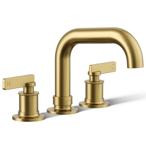 Main product image of Castia Deck Mounted Bath Faucet Trim (Vibrant Brushed Moderne Brass)