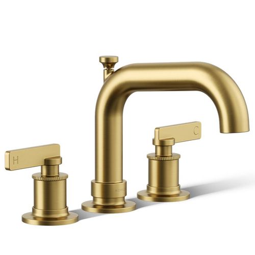 Main product image of Castia Deck Mounted Bath Faucet Trim w/ Diverter (Vibrant Brushed Moderne Brass)
