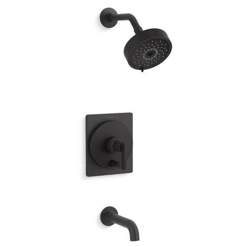 Main product image of Castia Rite-temp Bath And Shower Trim Kit, 2.5 GPM (Matte Black), K-T35918-4Y-BL
