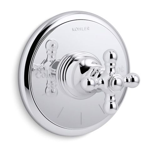 Main product image of Artifacts Mastershower Temperature Control Valve Trim w/ Cross Handle (Polished Chrome)