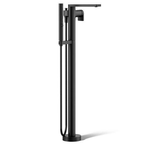 Main product image of Composed Floor Mount Bath Filler Trim w/ Handshower (Matte Black)