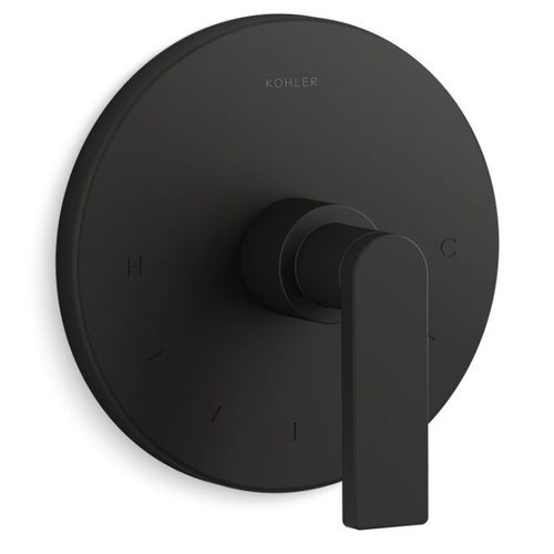 Main product image of Composed Mastershower Temperature Control Valve Trim w/ Lever Handle (Matte Black)
