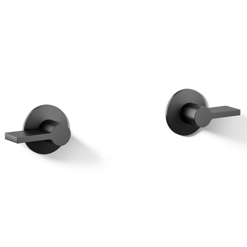 Main product image of Wall Mount Bathroom Sink Faucet Lever Handle Trim (Matte Black)