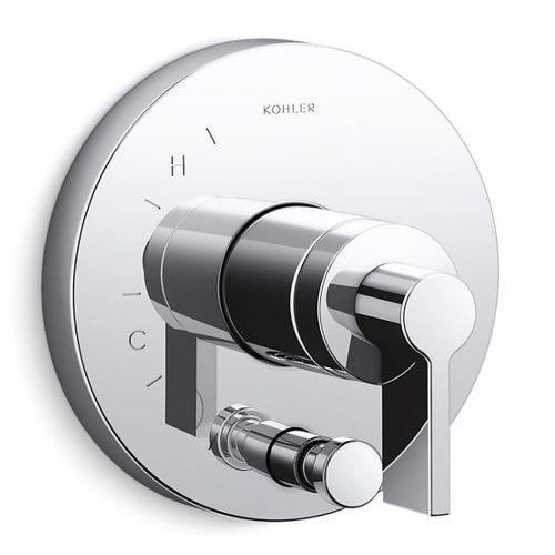 Main product image of Rite-temp Valve Trim w/ Lever Handle And Diverter (Polished Chrome)