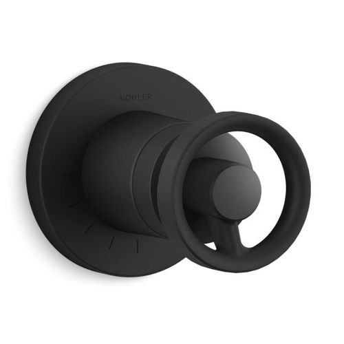 Main product image of Mastershower Volume Control Valve Trim w/ Industrial Handle (Matte Black)
