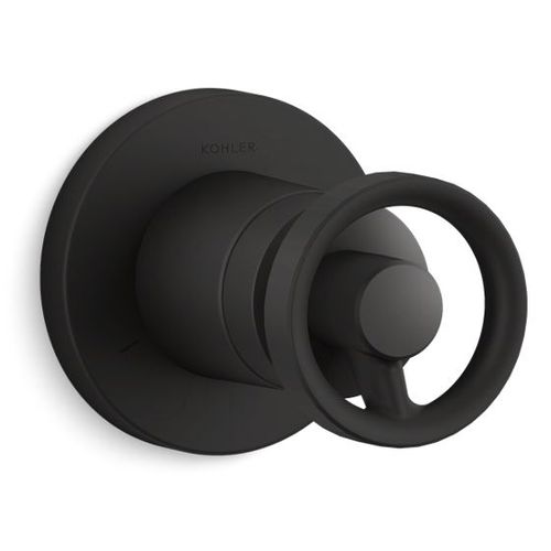 Main product image of Mastershower Transfer Valve Trim w/ Industrial Handle (Matte Black)