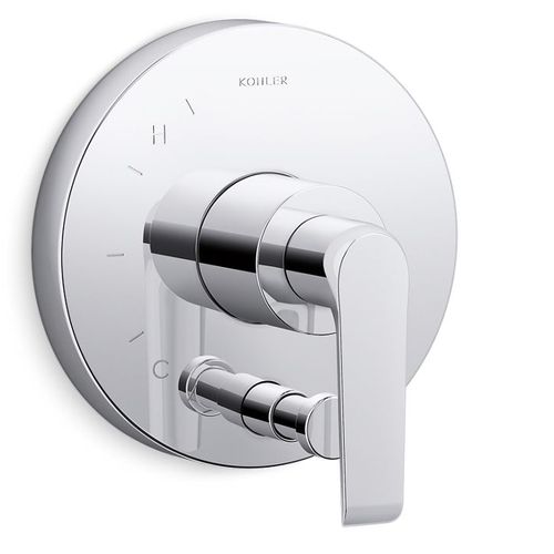 Main product image of Avid Rite-temp Valve Trim w/ Push-button Diverter (Polished Chrome)