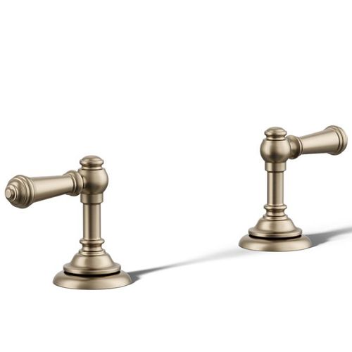 Main product image of Artifacts Deck Mounted Bath Faucet Handle Trim w/ Lever Design (Vibrant Brushed Bronze)
