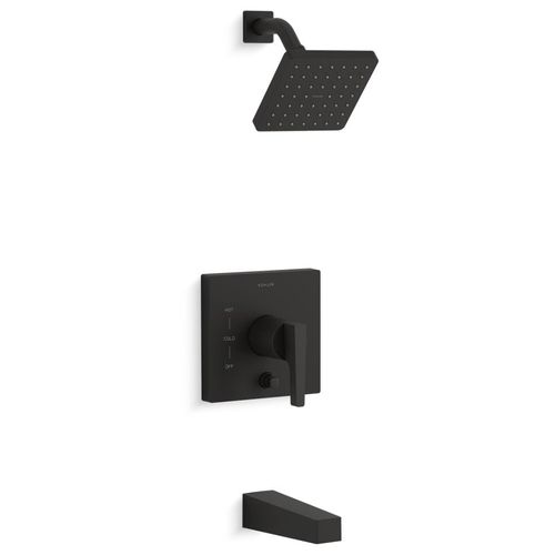 Main product image of Honesty Rite-temp Bath And Shower Trim Kit w/ Push-button Diverter, 1.75 GPM (Matte Black)