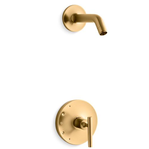 Main product image of Purist Rite-temp Shower Trim Kit w/ Lever Handle, w/ out Showerhead (Vibrant Brushed Moderne Brass)