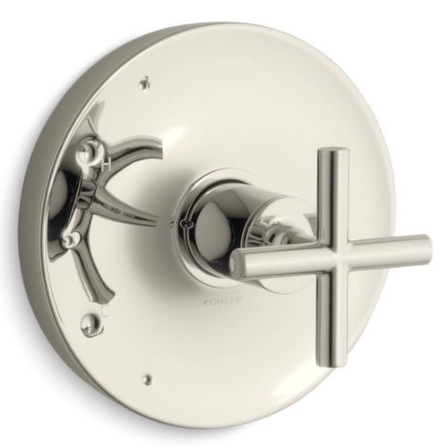 Main product image of Purist Rite-temp Valve Trim w/ Cross Handle (Vibrant Polished Nickel)