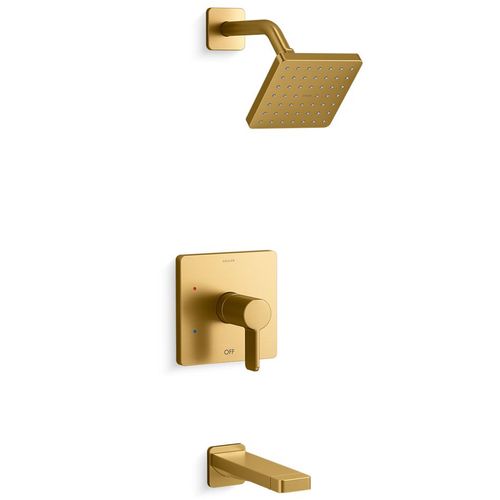 Main product image of Parallel Rite-temp Bath And Shower Trim Kit, 2.5 GPM (Vibrant Brushed Moderne Brass)