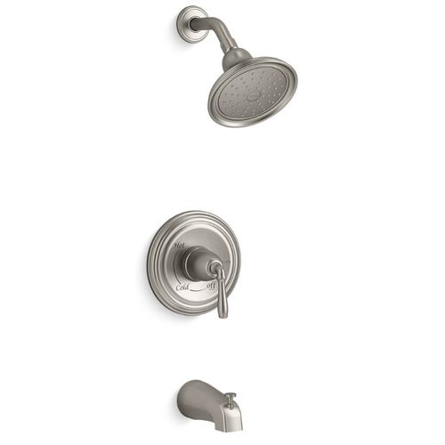Main product image of Devonshire Rite-temp Bath And Shower Trim Kit, 1.75 GPM, Slip-fit Spout (Vibrant Brushed Nickel)