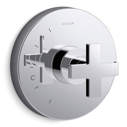 Main product image of Composed Rite-temp Valve Trim w/ Cross Handle (Polished Chrome)