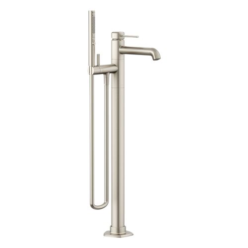 Main product image of Occasion Floor-Mount Bath Filler Trim w/ Handshower (Vibrant Brushed Nickel), T27025-4-BN