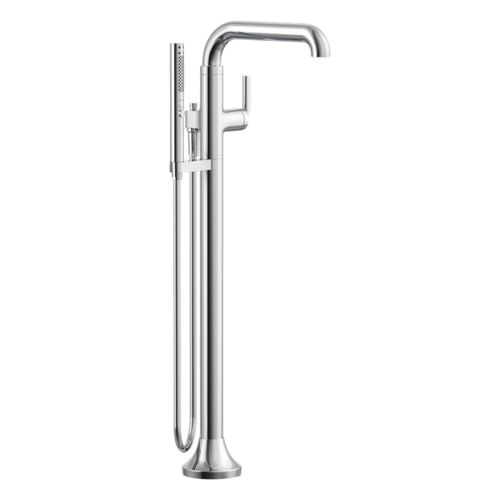 Main product image of Tone Floor-Mount Bath Filler Trim w/ Handshower (Polished Chrome), K-T27424-4-CP
