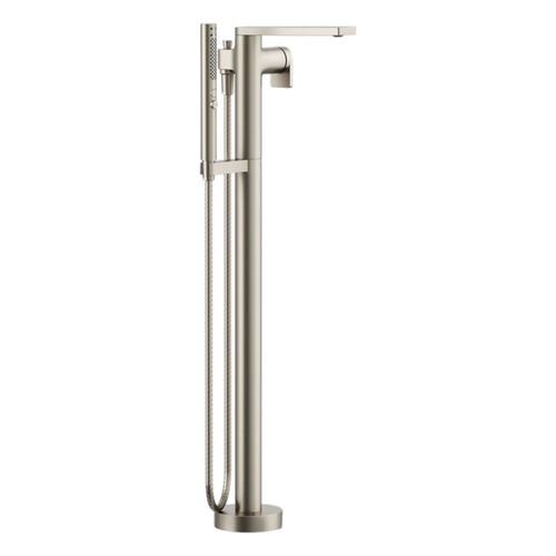 Main product image of Composed Floor-Mount Bath Filler Trim w/ Handshower (Vibrant Brushed Nickel), K-T73087-4-BN