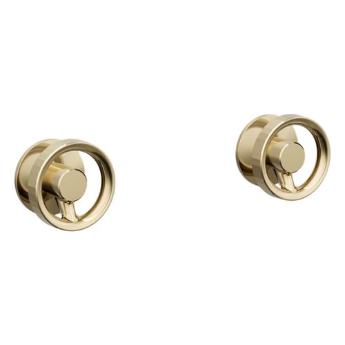 Main product image of Components Wall-Mount Bathroom Faucet Industrial Handle Trim (Vibrant French Gold), K-T77981-9-AF