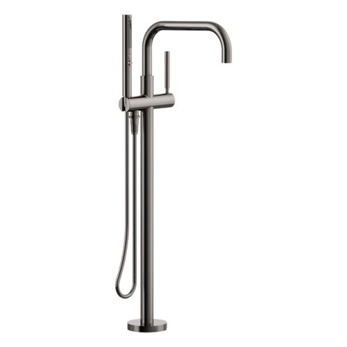 Main product image of Purist Floor-Mount Bath Filler Trim w/ Handshower (Vibrant Titanium), K-T97328-4-TT