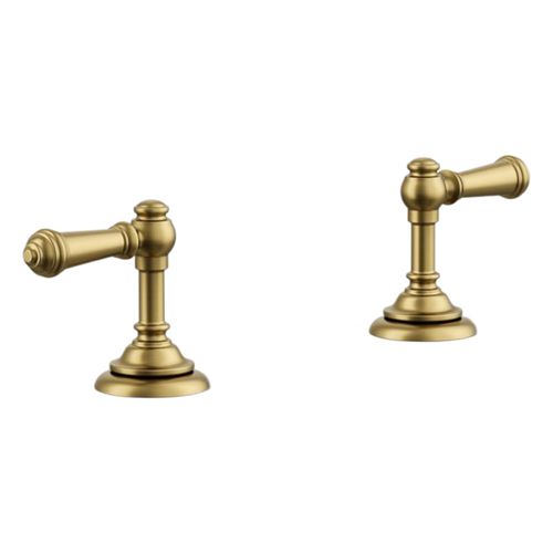 Main product image of Artifacts Deck-Mount Bath Faucet Handle Trim w/ Lever Design (Vibrant Brushed Moderne Brass), K-T98071-4-2MB