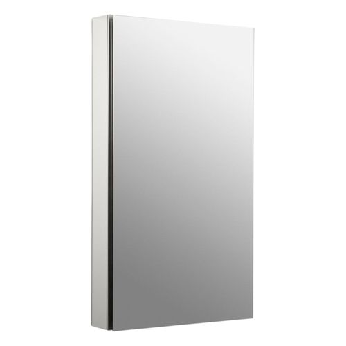 Main product image of Catalan 20-1/8" W X 36-1/8" H Aluminum Single-Door Medicine Cabinet w/ 107 Degree Hinge (Satin Anodized Aluminum), K-2918-PG-SAA