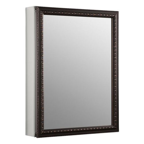 Main product image of 20" W X 26" H Aluminum 1 Door Medicine Cabinet w/ Oil-Rubbed Bronze Framed Mirror Door (Oil-Rubbed Bronze), K-2967-BR1
