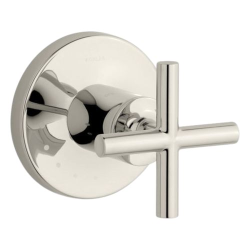 Main product image of Purist Mastershower Volume Control Valve Trim w/ Cross Handle (Vibrant Polished Nickel), K-T14490-3-SN