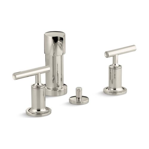 Main product image of Vertical Spray Bidet Faucet w/ Lever Handles (Vibrant Polished Nickel), K-14431-4-SN