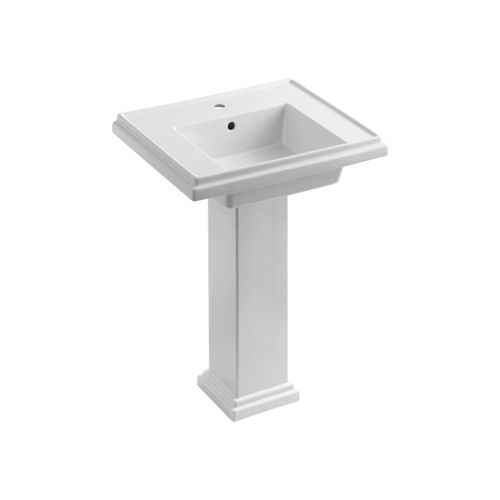 Main product image of Tresham 24" Square Pedestal Bathroom Sink (White), K-2844-1-0