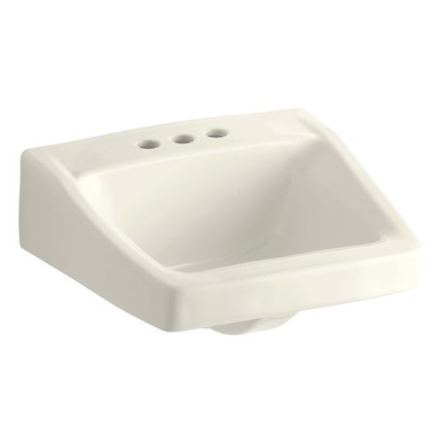 Main product image of Chesapeake 19-1/4" X 17-1/4" Wall-Mount/Concealed Arm Carrier Arm Bathroom Sink w/ 4" Centerset Faucet Holes (Biscuit), K-1728-96