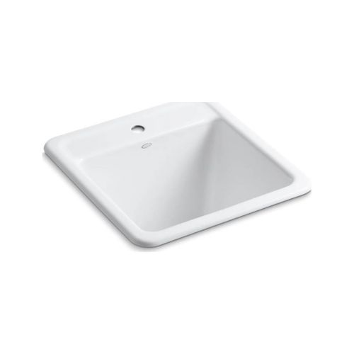 Main product image of 21" Top-/Undermount Single-Bowl Utility Sink (White), K-19022-1-0