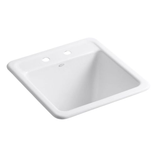 Main product image of Park Falls 21" Top-/Undermount Single-Bowl Utility Sink (White), K-19022-2-0