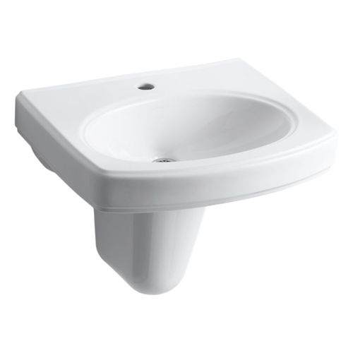 Main product image of Pinoir 22" Oval Wall-Mount Bathroom Sink (White), K-2035-1-0