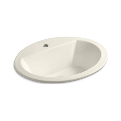 Main product image of 20-1/4" Oval Drop-In Bathroom Sink (Biscuit), K-2699-1-96