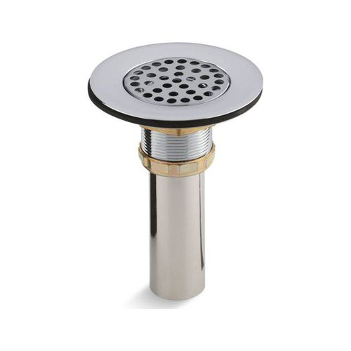 Main product image of Brass Sink Drain And Strainer w/ Tailpiece For 3-1/2" To 4" Outlet (Polished Chrome), K-8807-CP