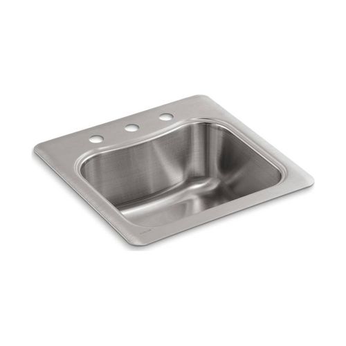 Main product image of 20" Top-Mount Single-Bowl Bar Sink (Stainless Steel), K-3363-3-NA
