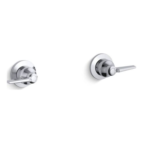 Main product image of Wall-Mount Valve Trim w/ Lever Handles, Requires Valve (Polished Chrome)